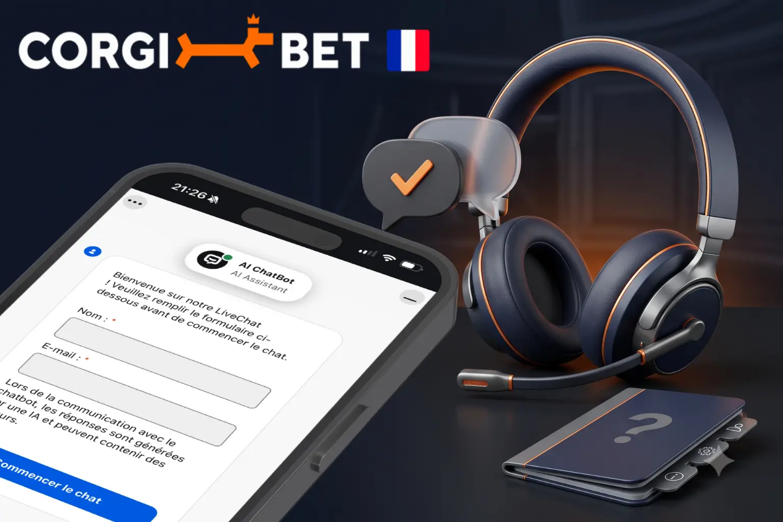 Assistance client et aide sur Corgibet Casino
